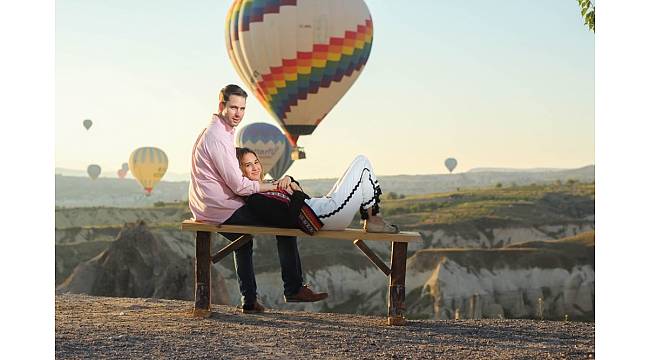 Kapadokya&#39;yı Haziran&#39;da 250 bin turist ziyaret etti