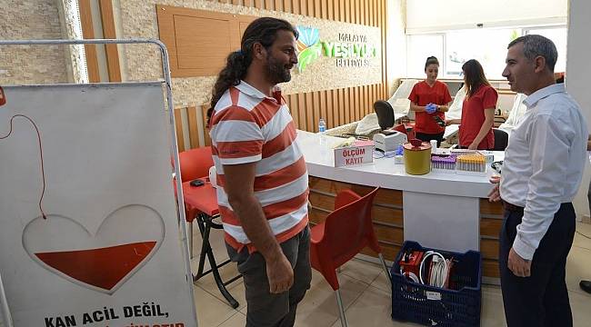 Yeşilyurt Belediye personelleri kan bağışında bulundu