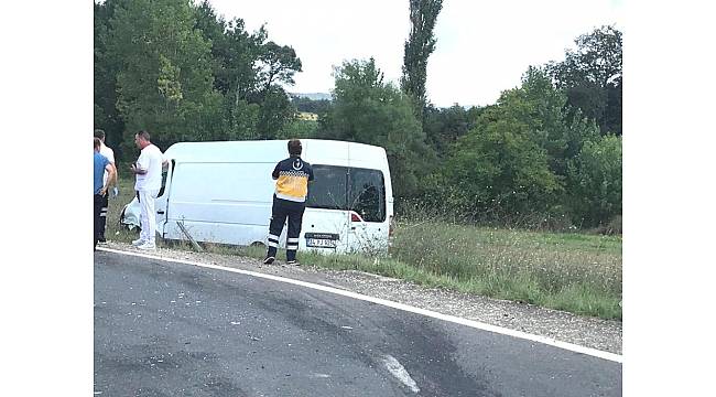 Edirne&#39;de trafik kazası: 2 yaralı