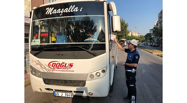 Manisa&#39;da kaçak servise geçit yok