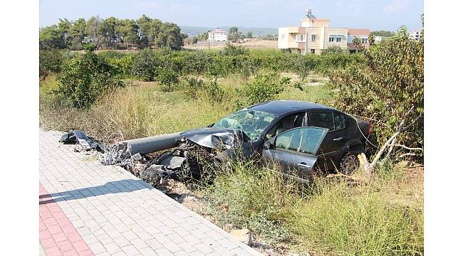 Antalya&#39;da kaza ucuz atlatıldı