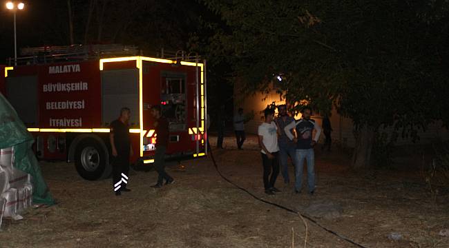 Bahçe yangını evlere sıçramadan kontrol altına alındı