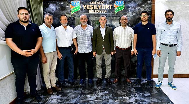 BAŞKAN ÇINAR, MALATYA GAZETECİLER VE TELEVİZYONCULAR CEMİYETİ YÖNETİMİNİ AĞIRLADI