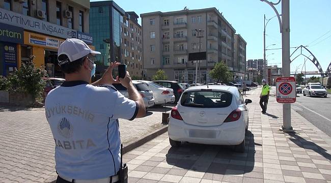 MALATYA BÜYÜKŞEHİR BELEDİYESİ ZABITA EKİPLERİNDEN TRAFİK DENETİMİ