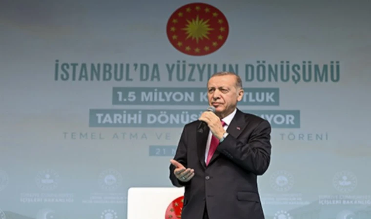 Erdoğan: Kentsel dönüşümü hızlandırıyoruz