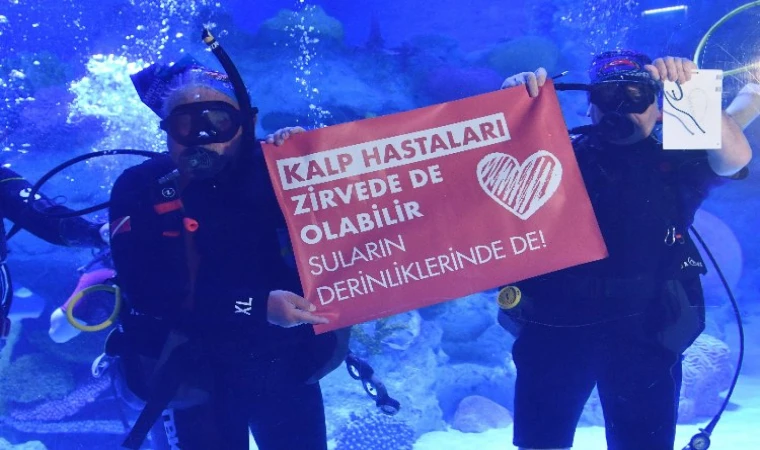 Hastalarıyla ’sağlık’ için daldılar!