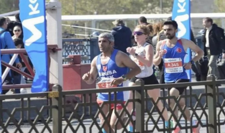 Manisalı atlet Bayram İstanbul Yarı Maratonu’na damga vurdu