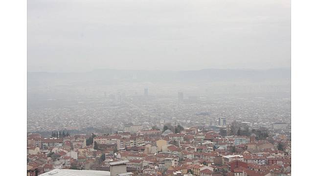 Bursa&#39;nın kirli havasını lodos da temizleyemedi