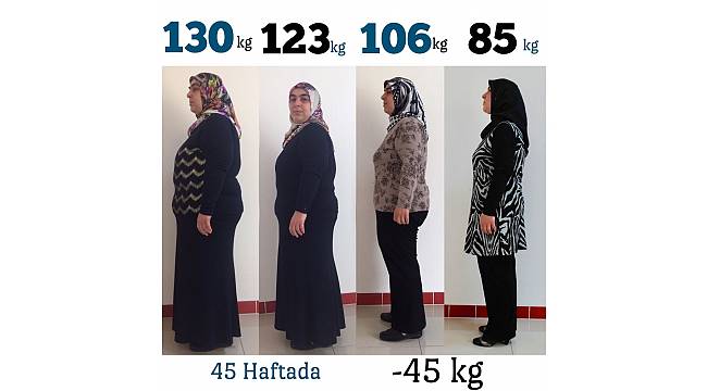 Diyetle 130 kilodan 85&#39;e düştü