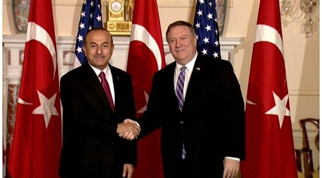 Çavuşoğlu ile Pompeo&#39;nun görüşmesi devam ediyor