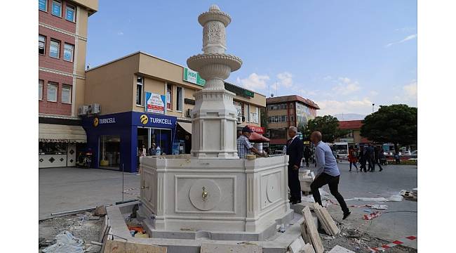 Vakıflar İşhanı önüne tarihi çeşme yapılıyor