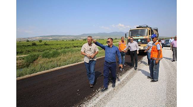 Yeşilköy-Çavuşoğlu yoluna 17 kilometrelik asfalt