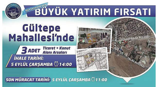 Büyükşehir yatırımcıları bekliyor